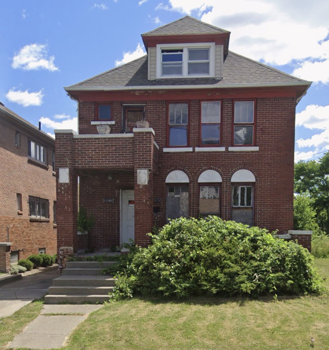 Restored brick family home in Fountain Square, Indianapolis
